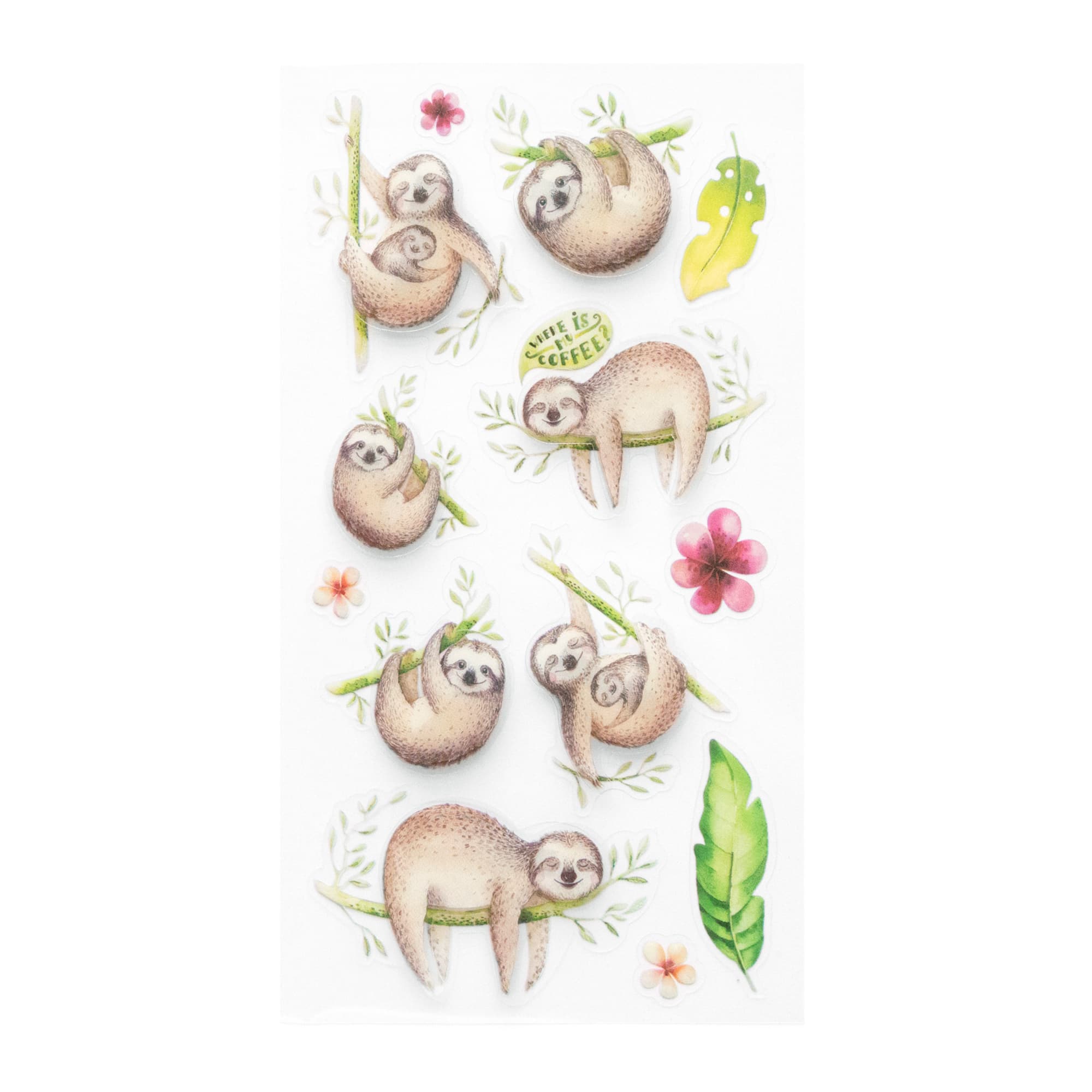 Sloth Dimensional Stickers by Recollections™